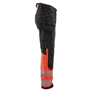 BLAKLADER - 112516489955C52 Pantalon haute visibilité extensible dans les 4 sens Noir/Rouge salut vis-EAN 7330509913604 HI-VIS WORKWEAR - Product Image 4