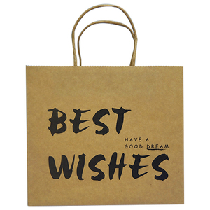 Sac en papier kraft personnalisé avec logo, recyclé, pas cher, pour emporter, avec poignée torsadée - Product Image 4