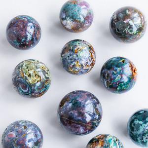 Esfera de Cristal Natural Pulida, Piedra de Sangre Africana Natural, Esfera de Tamaño Mediano, Venta al por Mayor, Bola de Materiales Mixtos para Colección - Product Image 6