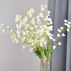 A-1755 all'ingrosso del giglio di seta della valle del fiore del gambo lungo bianco artificiale Bluebell fiore di nozze fiore decorativo fiore per il vaso - Product Image 4