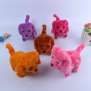 Sıcak satış yürüyüş havlayan elektrik köpek peluş oyuncaklar eğlenceli müzik sevimli karikatür köpek doldurulmuş oyuncak Flash gözler yavru köpek Minun peluş - Product Image 6