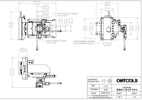 Plateau de translation motorisé 6 axes de haute précision série OMTOOLS OMFA06 avec base de montage en granit pour alignement optique – Garantie 1 an