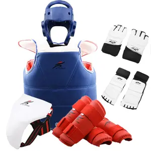 Taekwondo Gloves Karate Body Protect Gear Adult Child Jockstrap Arm Shin Chest Guard Helmet Training Set Equipment martial arts