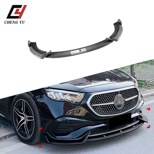 Divisor de Parachoques Delantero ABS de Vanguardia en Negro Brillante y Estilo Carbono para Mercedes-Benz <span class=keywords><strong>Clase</strong></span> <span class=keywords><strong>E</strong></span> W214 2024+ Acabado Aerodinámico Delantero - Product Image 4