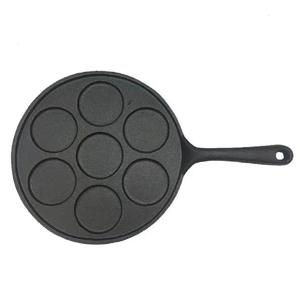 <span class=keywords><strong>Meilleur</strong></span> ustensile de cuisine Poêle à crêpes en fonte 7 trous plats Poêle à blinis Mini poêle antiadhésive Crêpière - Product Image 1