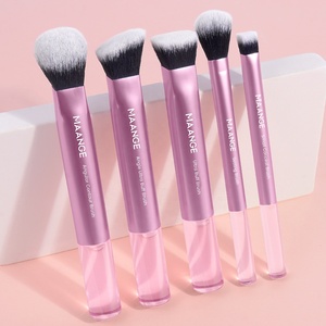 5 pièces véritable nouveau Style haute Technique luxe professionnel voyage Logo personnalisé <span class=keywords><strong>Kit</strong></span> de pinceaux de maquillage - Product Image 1