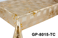 Nappe épaisse blanc et doré, vêtements de table personnalisés