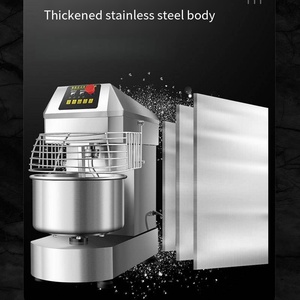 Precio al por mayor, proveedor personalizado, amasadora de masa en espiral automática de acero inoxidable de 20L con cabezal inclinable para encimera, nueva, para pan y harina - Product Image 3