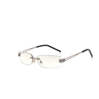 Lunettes de soleil rectangulaires sans monture, artistiques, rétro, tendance, élégantes, polyvalentes, haut de gamme pour un usage quotidien