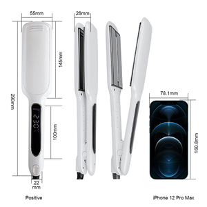 Piastra per Capelli Professionale in Ceramica di Alta Qualità, Ferro <span class=keywords><strong>Piatto</strong></span> in Titanio a Infrarossi, Logo Personalizzato, Elettrico per Uso Domestico - Product Image 4