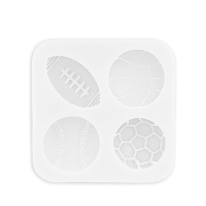 Moule en silicone pour <span class=keywords><strong>pâtisserie</strong></span>, décoration de gâteaux au chocolat, fondant, outils de cuisson, football, basketball, volleyball, biscuits - Product Image 3