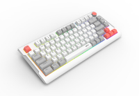 Acer OAK223 Clavier de jeu à membrane à trois modes avec bouton multimédia en métal 80 touches RGB rétroéclairé Batterie ultra