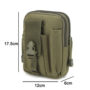 Bolsa de Teléfono Vintage de Gran Capacidad, Bolsa de Cintura Multiusos de Camuflaje, Bolsa Deportiva Casual para Exteriores, Monedero con Cremallera Hecho de Oxford - Product Image 6