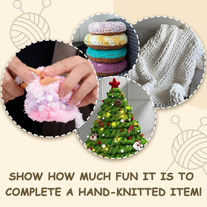 Hilo de Chenilla Grueso - 226g, Tamaño Personalizado, Colorido y Suave para Tejer a Mano y Crochet, Hilo Jumbo Grueso y Esponjoso - Product Image 5