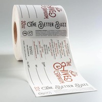 Étiquettes autocollantes personnalisées, impression de rouleaux d'autocollants imperméables pour l'emballage de cosmétiques, d'aliments, de boissons et de produits