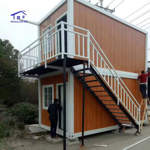 Maison conteneur pliable facile à extensible, maisons de luxe, appartements résistants aux ouragans, bâtiments préfabriqués à deux étages, emballés à plat - Product Image 1