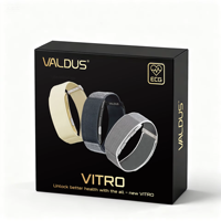 Bracelet intelligent VALDUS VITRO ECG Health Screenless, logo personnalisé OEM/ODM, moniteur de fréquence cardiaque et de forme physique
