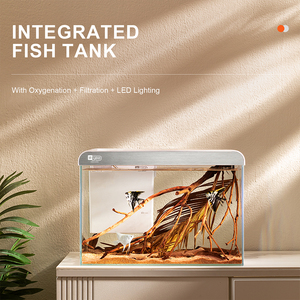 <span class=keywords><strong>Acuario</strong></span> Rectangular Inteligente Personalizable, Ecológico, <span class=keywords><strong>de</strong></span> Vidrio Transparente <span class=keywords><strong>para</strong></span> Peces, con <span class=keywords><strong>Luz</strong></span> LED y Filtro, 39x26x28CM, Marca FISH TANK - Product Image 3