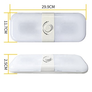 Lumière de lecture de plafond intérieure à bouton-poussoir 12-24V à intensité variable <span class=keywords><strong>pour</strong></span> <span class=keywords><strong>camping</strong></span>-<span class=keywords><strong>car</strong></span>, camion, bus - Product Image 3