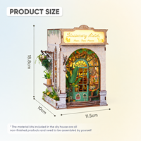 Kit artisanal en bois : Atelier de création de maisons miniatures DIY, puzzles 3D en bois, métal, plastique, papier avec éclairage LED, échelle 1:32