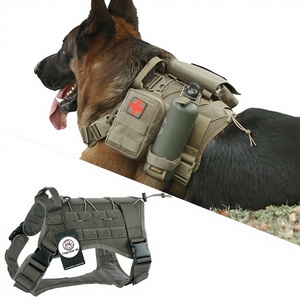 Pettorina Tattica per Cani K9 YX-922, Bestseller Transfrontaliero, Stile <span class=keywords><strong>Street</strong></span>, con Guinzaglio Integrato, per Cani di Taglia Media e Grande - Product Image 1