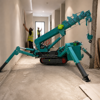 Grue araignée compacte de 5 tonnes, grue télescopique sur chenilles pour opérations de levage dans les espaces étroits, CE