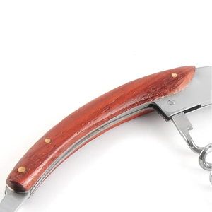 Tire-bouchon professionnel Uuhom, couteau de sommelier, ouvre-bouteille de vin et de bière, corps en acier inoxydable, manche en bois, cadeau promotionnel - Product Image 6
