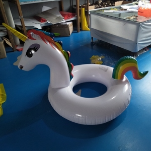 Dày Bơi Bè Cao Cấp Tùy Chỉnh Unicorn Thân Thiện Với Môi PVC Hồ Bơi Bơm Hơi Float Bền Nước <span class=keywords><strong>Floater</strong></span> 175X175X125Cm CE - Product Image 3