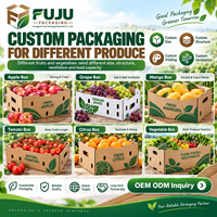 FUJU High-End Ecologische, Robuuste Golfkartonnen Verpakkingen voor Landbouw/Fruit/Groente, Op Maat met Eigen Logo