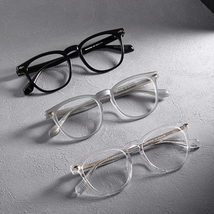 Lunettes d'ordinateur tendance à monture optique légère et pleine, avec verres en résine anti-lumière bleue, faits à la main, carrés et solides – Meilleures ventes - Product Image 3