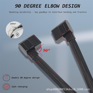 Glowtronic XT150 <b>Power</b> <b>Cable</b> 12V Nylon Jacket Low Voltage For ECOFLOW Delta 2 3 Max <b>Power</b> Distribution - Product Image 2