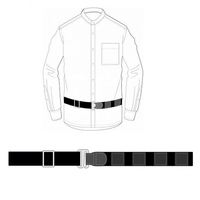 Ceinture de maintien de chemise réglable pour homme – Maintien de la chemise rentrée dans les pantalons – 2,5 cm