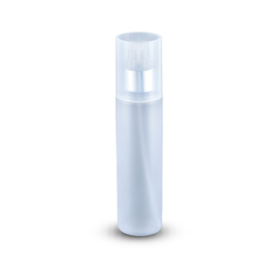 Empty 150ml PET plastic frosted cosmetic body mist perfume spray bottle with aluminum coated sprayer