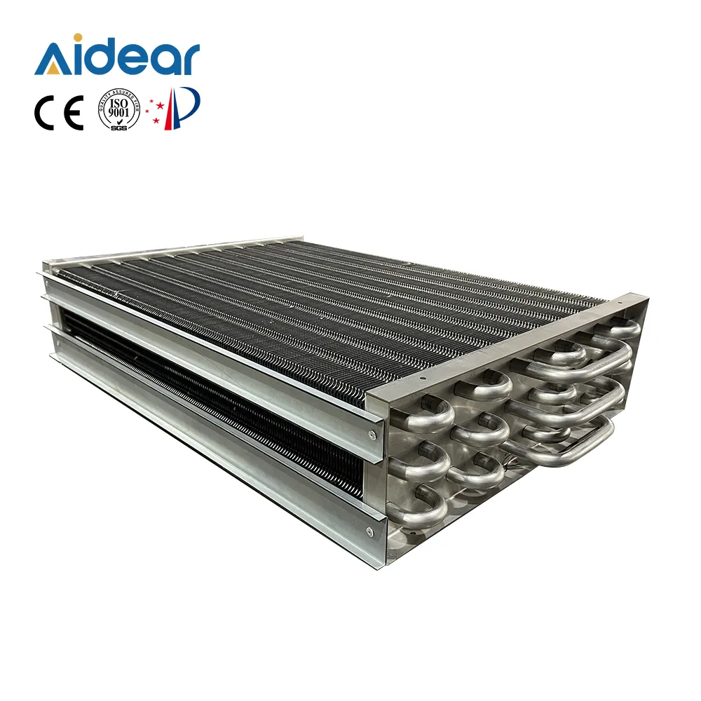 Aidear Hoch effizienter Korrosions schutz Aluminium Fin Edelstahl rohr für Verdampfer Wärme tauscher Wasserkühler