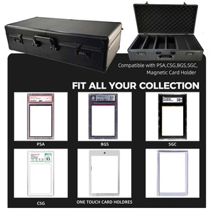 Boîte de rangement pour cartes sportives de grande capacité à 6 rangées, boîte de rangement pour cartes à collectionner, grand étui avec compartiments individuels pour le tri des cartes - Product Image 5