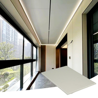 Panneau en aluminium alvéolaire thermolaqué pour balcon panoramique de résidence en immeuble de grande hauteur, panneau mural intérieur à bord étroit, plafond