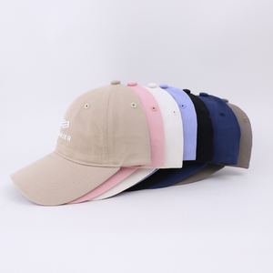 गोल्फ घाट वसंत गर्मियों महिलाओं आउटडोर खेल बेसबॉल कैप कस्टम कढ़ाई लोगो 6 पैनल कपास पिता टोपी - Product Image 1