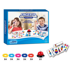 Giocattoli per bambini giochi per bambini gioco da tavolo educativo Finger Up con carte da gioco, Jingle bell e anelli colorati - Product Image 3