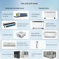 Système de refroidissement et de chauffage par unité de refroidissement à air et à eau de type FCU mince à poser au sol, unités de ventilo-convecteurs, unités intérieures