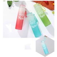 Neuerscheinung 450ml Mattglas-Wasserflasche Farbverlauf Siebdruck Schraubverschluss JIREH Marke Anpassbares Logo für