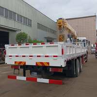 Caminhão Guindaste Dongfeng 6x4 12 Toneladas com Lança Reta de 5 Seções Chengli e Caixa de Carga de 8,5m - Fornecimento da China