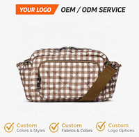 Sac à langer unisexe tendance pour poussette, sac de rangement multi-compartiments pour poussette, sacs de poussette sans logo pour usage quotidien des parents