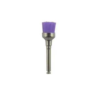 Wholesale Colorful Disposable Dental Material Nylon Flat Latch Type Polishing Prophy Brush