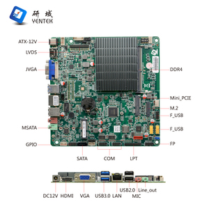 Nouvelle carte mère Nano ITX sans ventilateur OEM ODM X86 J4105/J4125 DDR4 VGA HD LVDS avec sortie LAN 10 ports USB - Product Image 3