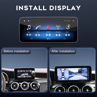 Lecteur Multimédia Audio Voiture Android 14 à Écran Tactile pour Mercedes Benz Classe C W205 GLC-X253 Classe V W446 2015-2020
