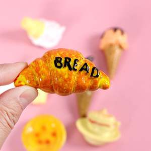 Autocollant magnétique créatif en résine 3D, motif repas de l'après-midi, décoration d'intérieur, en caoutchouc, pour aimant de réfrigérateur - Product Image 3