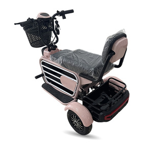 Triciclo Eléctrico HLD de 3 Ruedas con Carrocería Abierta para Desplazamientos Urbanos, con Espacio de Almacenamiento Debajo del Asiento y Canasta Trasera, para <span class=keywords><strong>Personas</strong></span> con Mascotas - Product Image 4