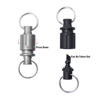Porte-clés en titane à rotation bidirectionnelle, écologique, portable, EDC, à dégagement rapide, pour clés de voiture, avec garantie de 3 ans, pour hommes et femmes