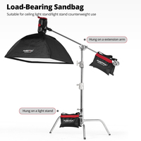 Ambitful Accessoires pour studio photo 44x33cm Sac de sable porteur pour supports de lumière Bras Trépieds Équipement de photographie