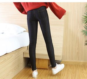 Pantaloni caldi da Cowboy inverno skinny in lana di <span class=keywords><strong>velluto</strong></span> spesso <span class=keywords><strong>leggings</strong></span> da donna pantaloni da donna pantaloni in Cashmere di agnello - Product Image 6